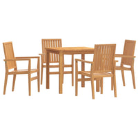 Thumbnail for 5-tlg. Garten-Essgruppe Massivholz Teak