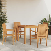 Thumbnail for 5-tlg. Garten-Essgruppe Massivholz Teak