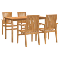 Thumbnail for 5-tlg. Garten-Essgruppe Massivholz Teak
