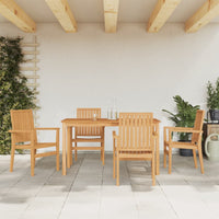 Thumbnail for 5-tlg. Garten-Essgruppe Massivholz Teak