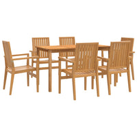 Thumbnail for 7-tlg. Garten-Essgruppe Massivholz Teak