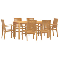 Thumbnail for 7-tlg. Garten-Essgruppe Massivholz Teak