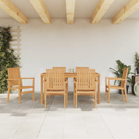 Thumbnail for 7-tlg. Garten-Essgruppe Massivholz Teak