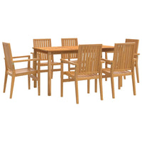 Thumbnail for 7-tlg. Garten-Essgruppe Massivholz Teak