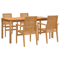 Thumbnail for 5-tlg. Garten-Essgruppe Massivholz Teak