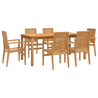 Thumbnail for 7-tlg. Garten-Essgruppe Massivholz Teak