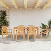 Thumbnail for 7-tlg. Garten-Essgruppe Massivholz Teak