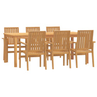 Thumbnail for 7-tlg. Garten-Essgruppe Massivholz Teak