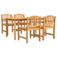 Thumbnail for 5-tlg. Garten-Essgruppe Massivholz Teak