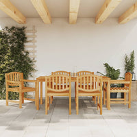 Thumbnail for 7-tlg. Garten-Essgruppe Massivholz Teak