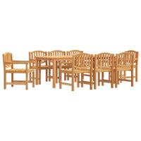 Thumbnail for 9-tlg. Garten-Essgruppe Massivholz Teak