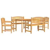 Thumbnail for 5-tlg. Garten-Essgruppe Massivholz Teak