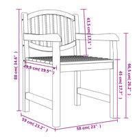 Thumbnail for 5-tlg. Garten-Essgruppe Massivholz Teak