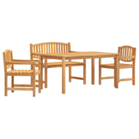 Thumbnail for 4-tlg. Garten-Essgruppe Massivholz Teak