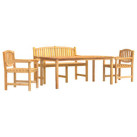 Thumbnail for 4-tlg. Garten-Essgruppe Massivholz Teak
