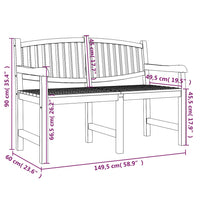 Thumbnail for 4-tlg. Garten-Essgruppe Massivholz Teak