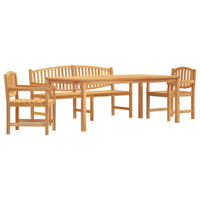 Thumbnail for 4-tlg. Garten-Essgruppe Massivholz Teak