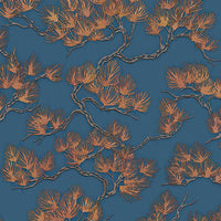 Thumbnail for DUTCH WALLCOVERINGS Tapete Kiefer-Motiv Golden und Blau