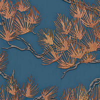 Thumbnail for DUTCH WALLCOVERINGS Tapete Kiefer-Motiv Golden und Blau