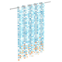 Thumbnail for EISL Duschvorhang Blau/Orange Mosaikmuster 200x180x0,2 cm