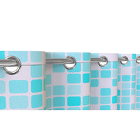 Thumbnail for EISL Duschvorhang Blau/Orange Mosaikmuster 200x180x0,2 cm